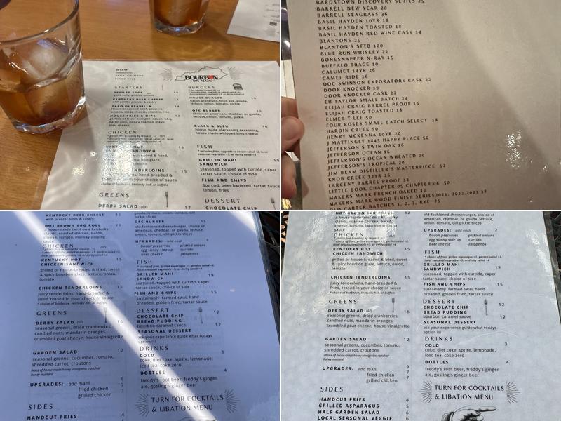 Bourbon On Main Menu