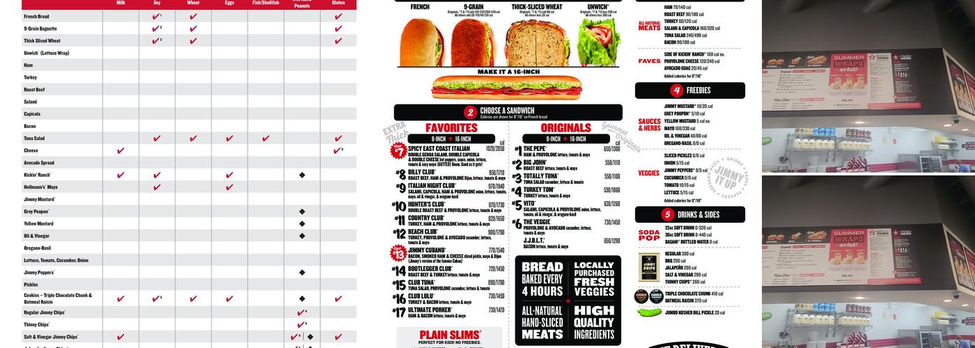 Jimmy John's Menu