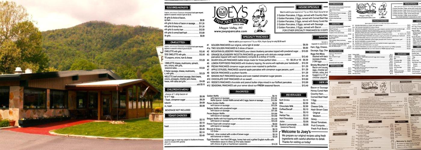Joey's Pancake House Menu
