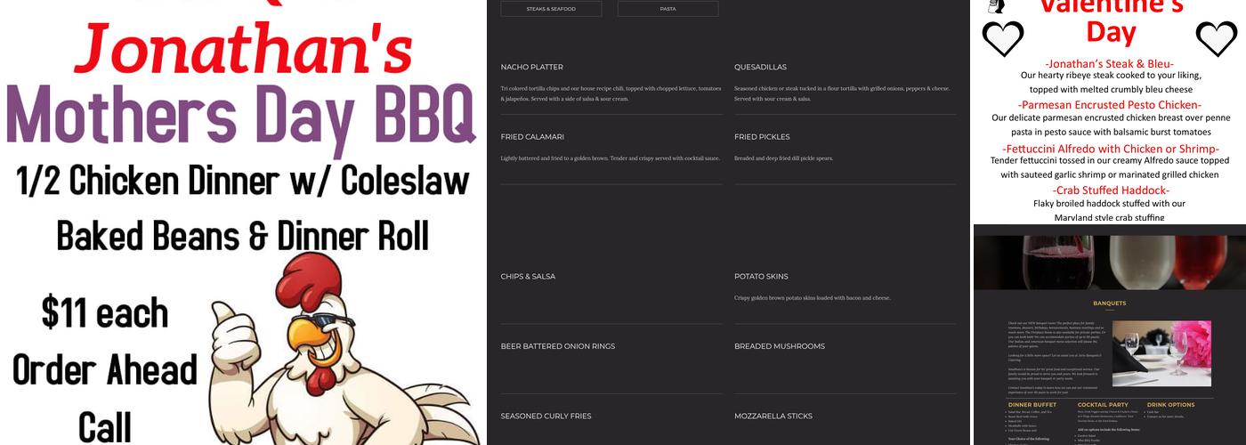 Jonathan's Menu