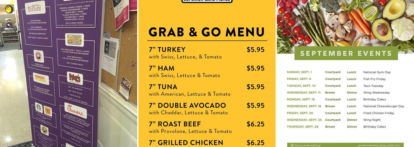 Courtyard Dining Hall Menu