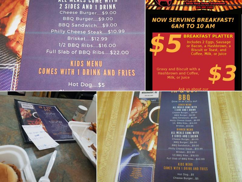 Pit Masters BBQ Menu