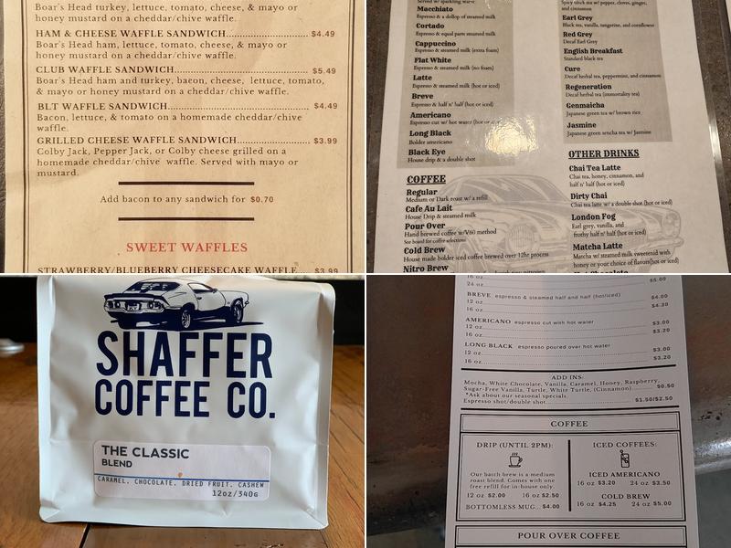 Shaffer Coffee Co. Menu
