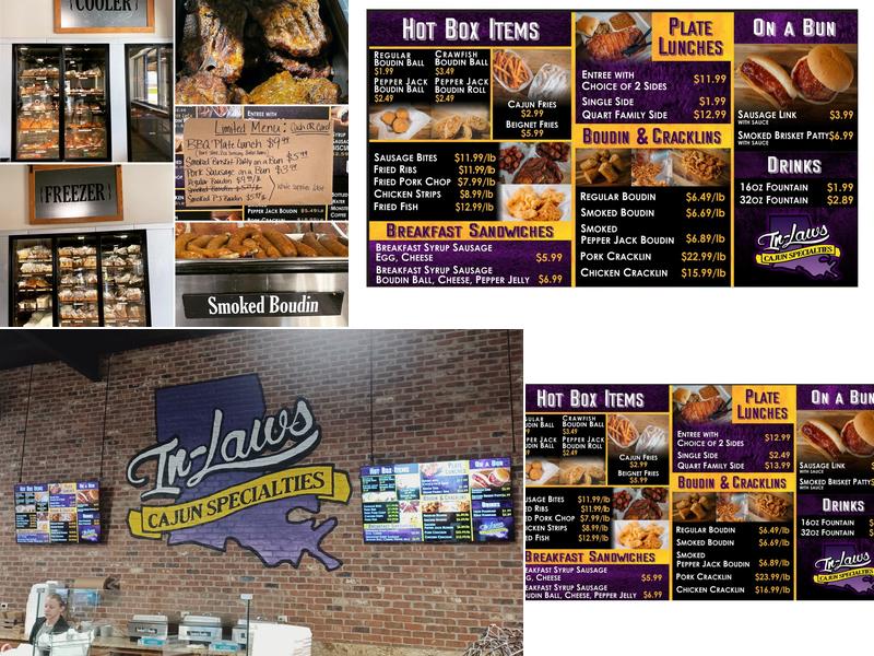 In-Laws Iowa, LA Menu
