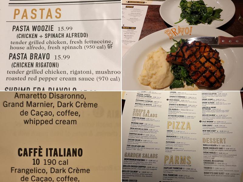 Bravo! Italian Kitchen Menu