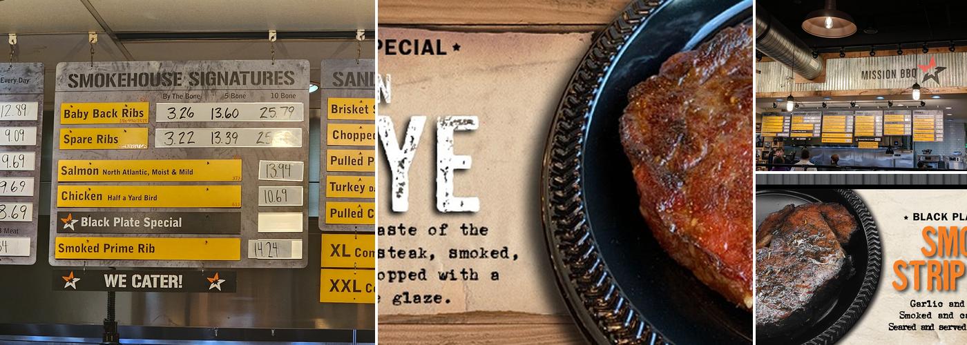 Mission BBQ Menu