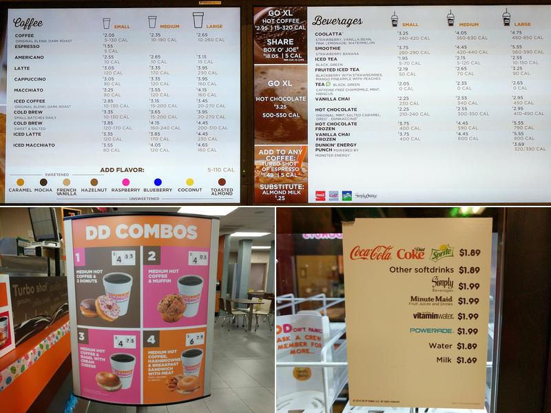 Dunkin' Menu