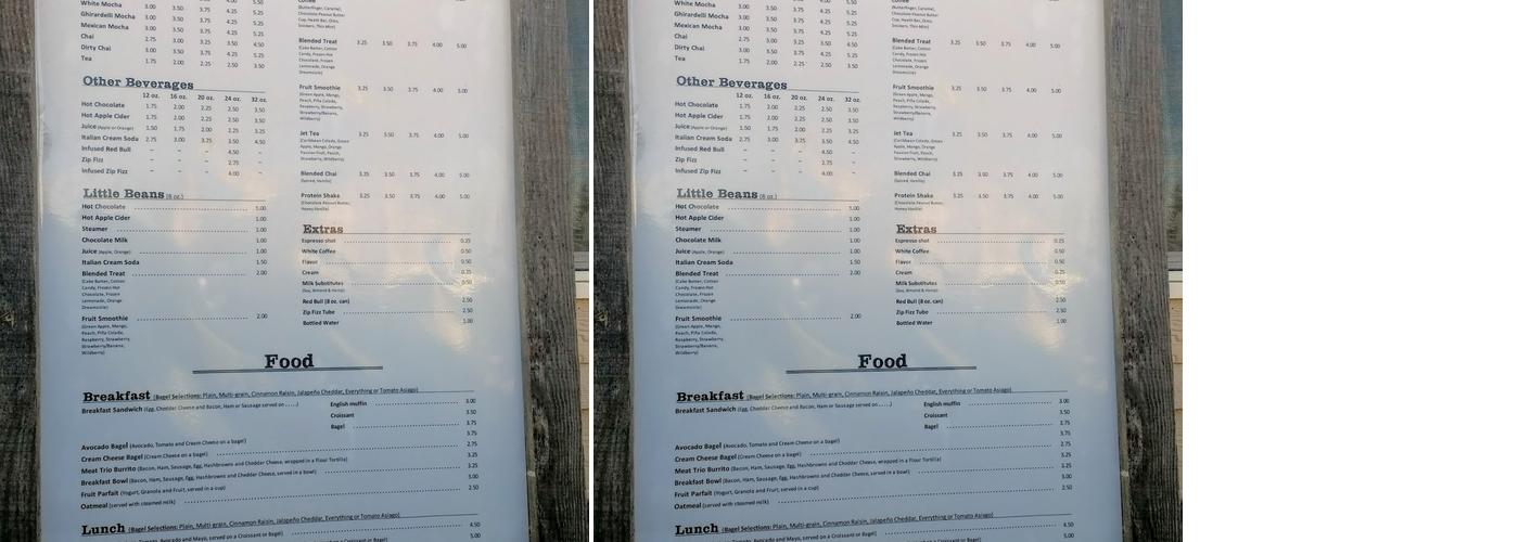 Homestead Coffee Company Menu