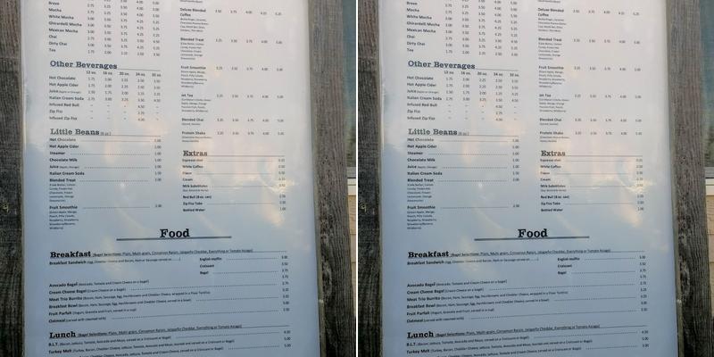 Homestead Coffee Company Menu