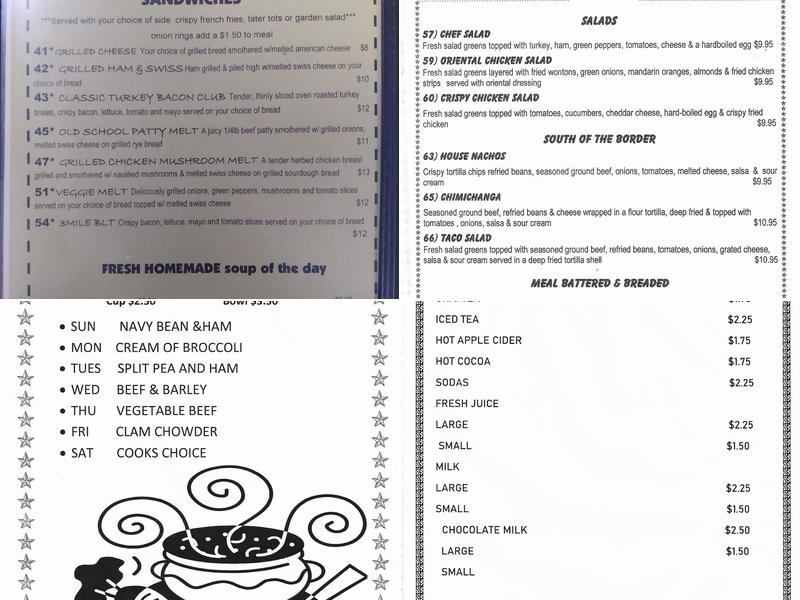 Three Mile Cafe - 76 Menu
