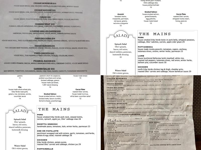 CRaVing Restaurant Menu