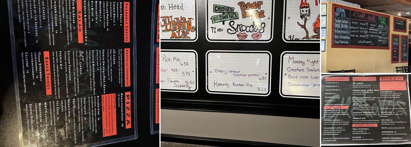 Gustavo's Scratch Kitchen Menu