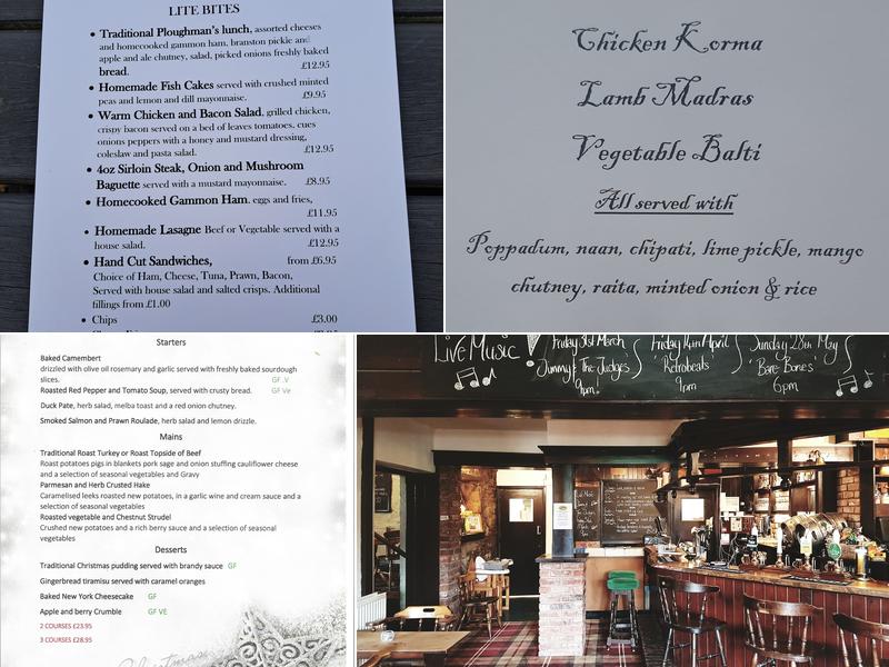 The Half Moon Inn Menu