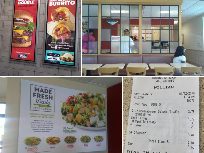 Wendy's Menu