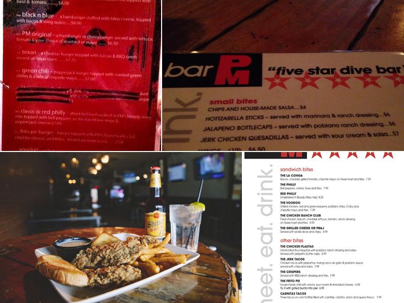 Bar PM Menu