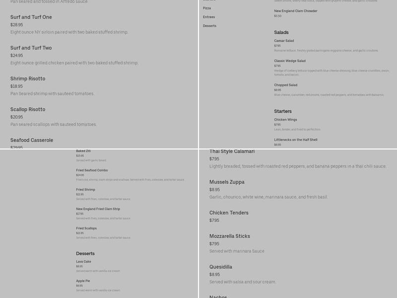 Portofino - The Ramada Middletown Menu