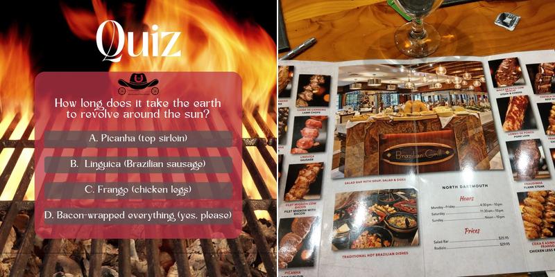 Churrascaria Tropeiro's Grill Menu