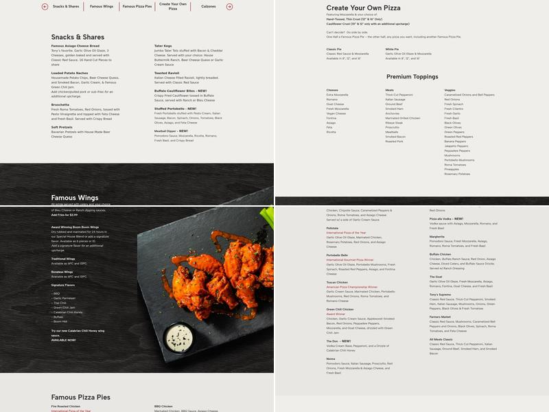 Boombozz Pizza & Watch Bar Menu