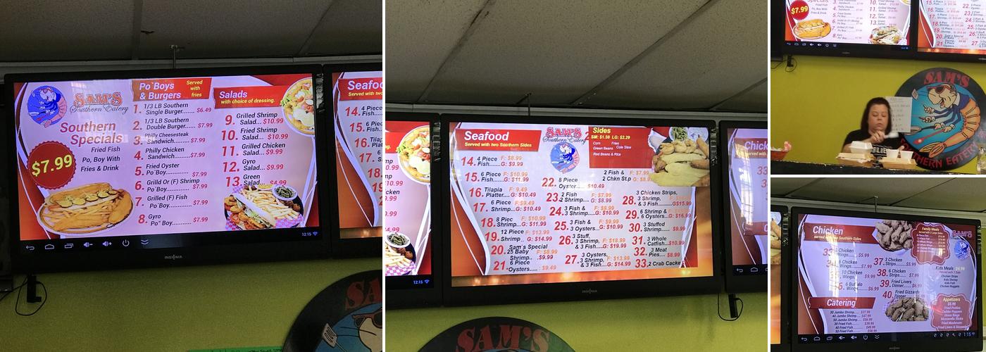 Sam's Southern Eatery Menu