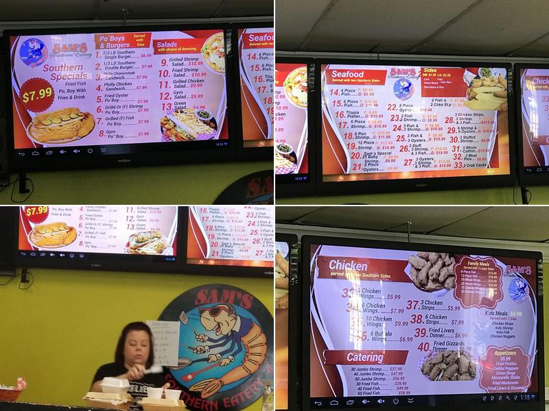 Sam's Southern Eatery Menu