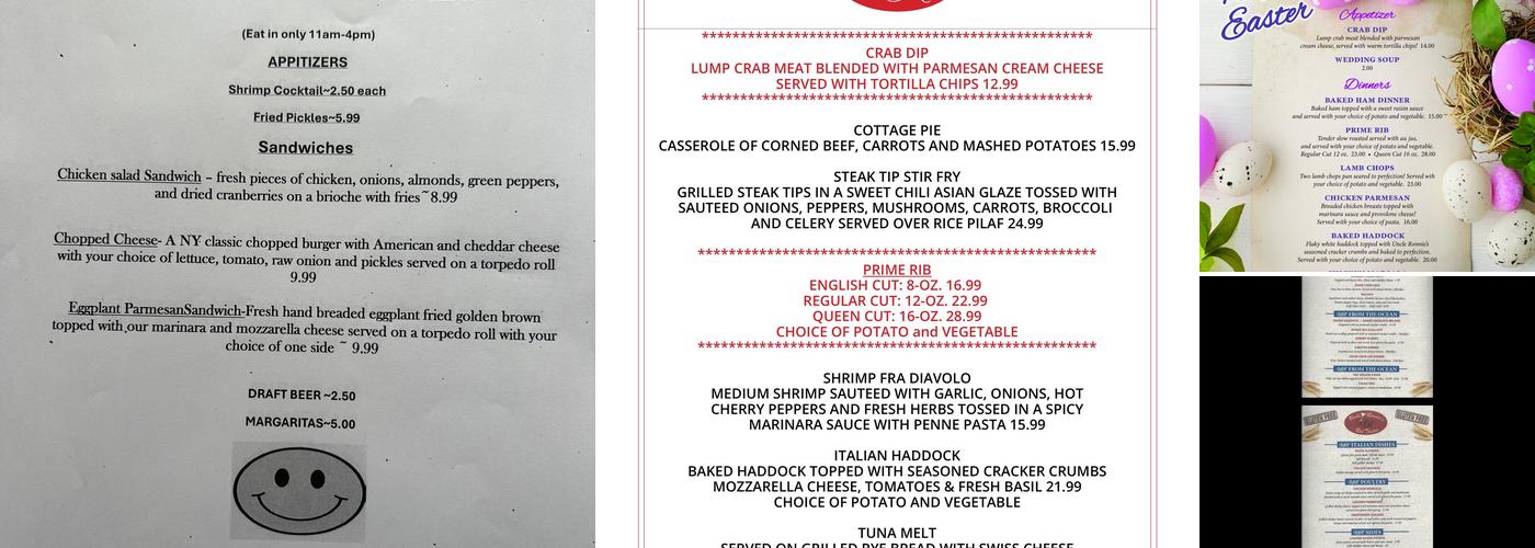 Uncle Ronnie's Red Tavern Menu