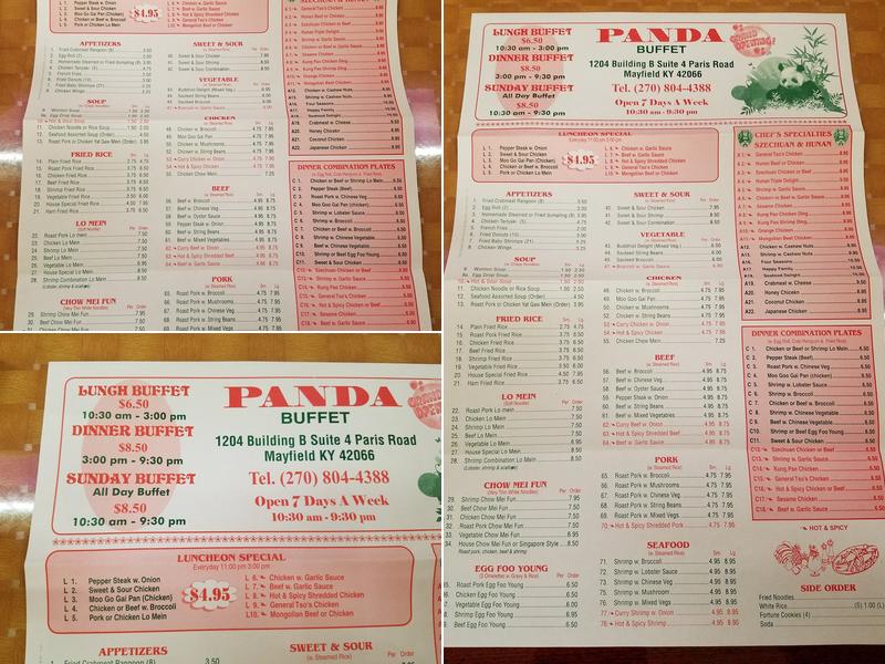 Panda Menu