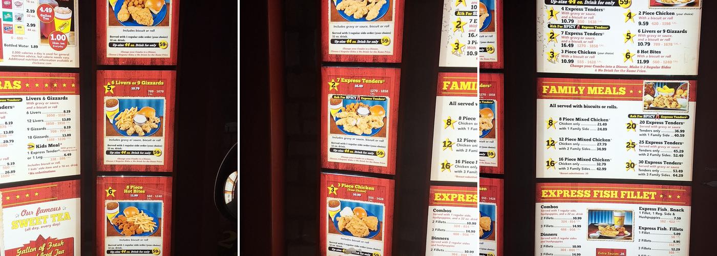 Chicken Express Menu
