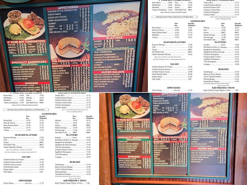 DiMartino's Menu