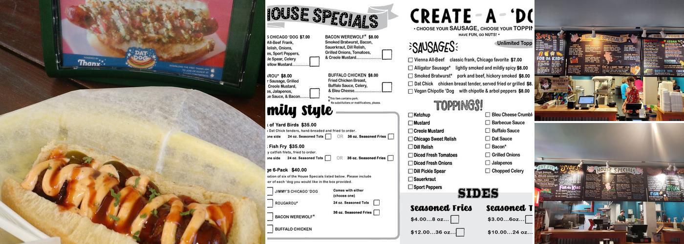 Dat Dog Menu