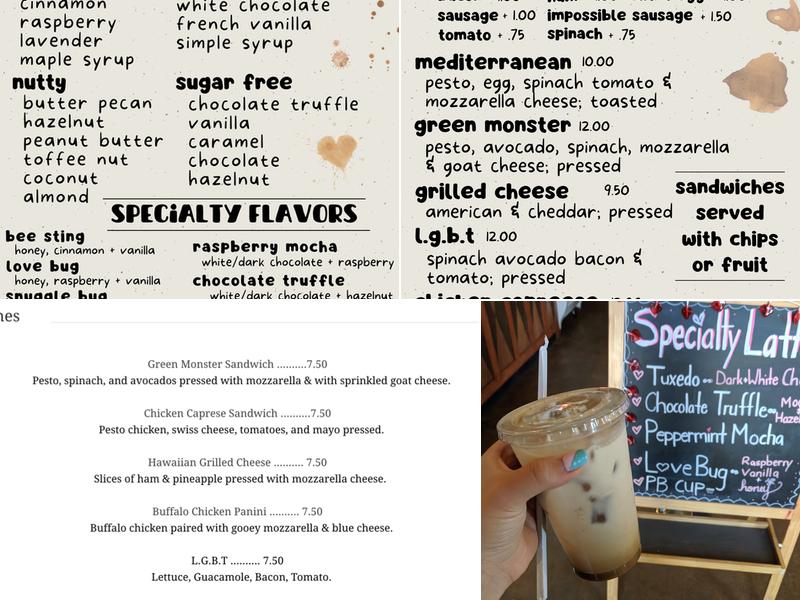 The Coffee Loft Menu