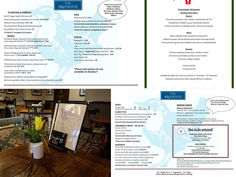 Brookside Inn Menu