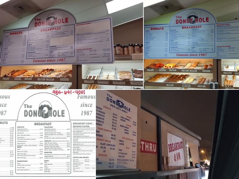 Donut Hole Menu