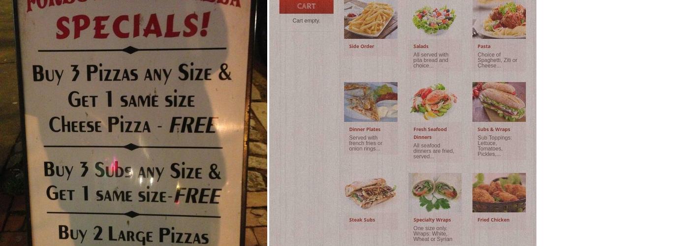 Forest Hills Pizza Menu