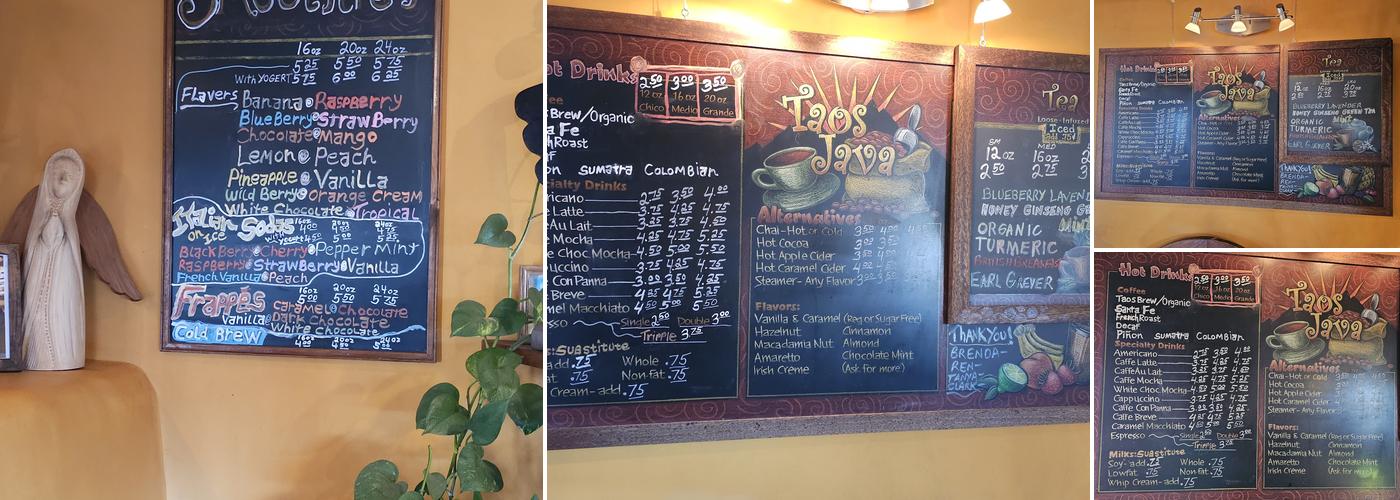 Taos Java Menu