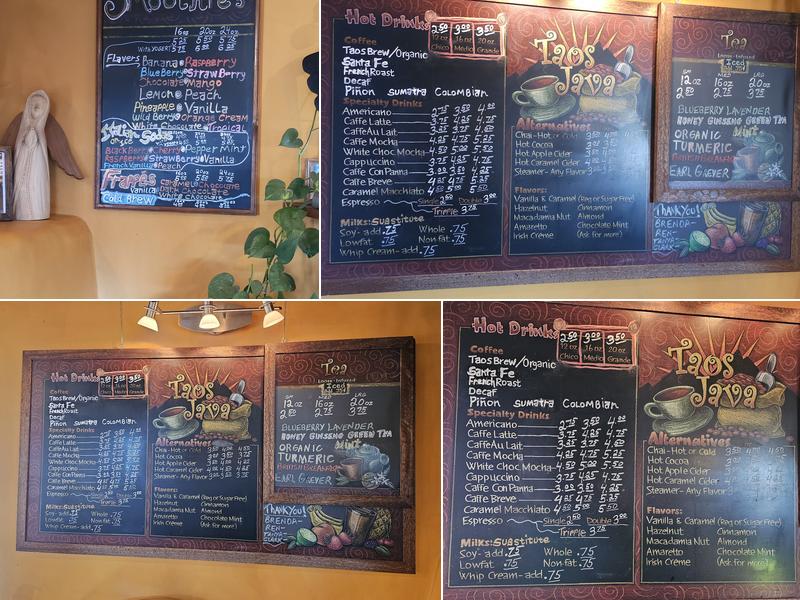 Taos Java Menu