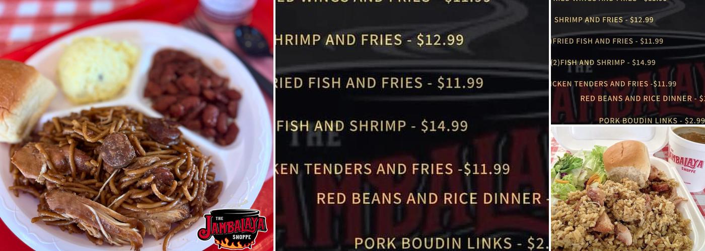 The Jambalaya Shoppe - Laplace Menu