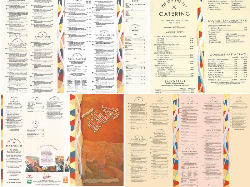 The Original Italian Pie Menu