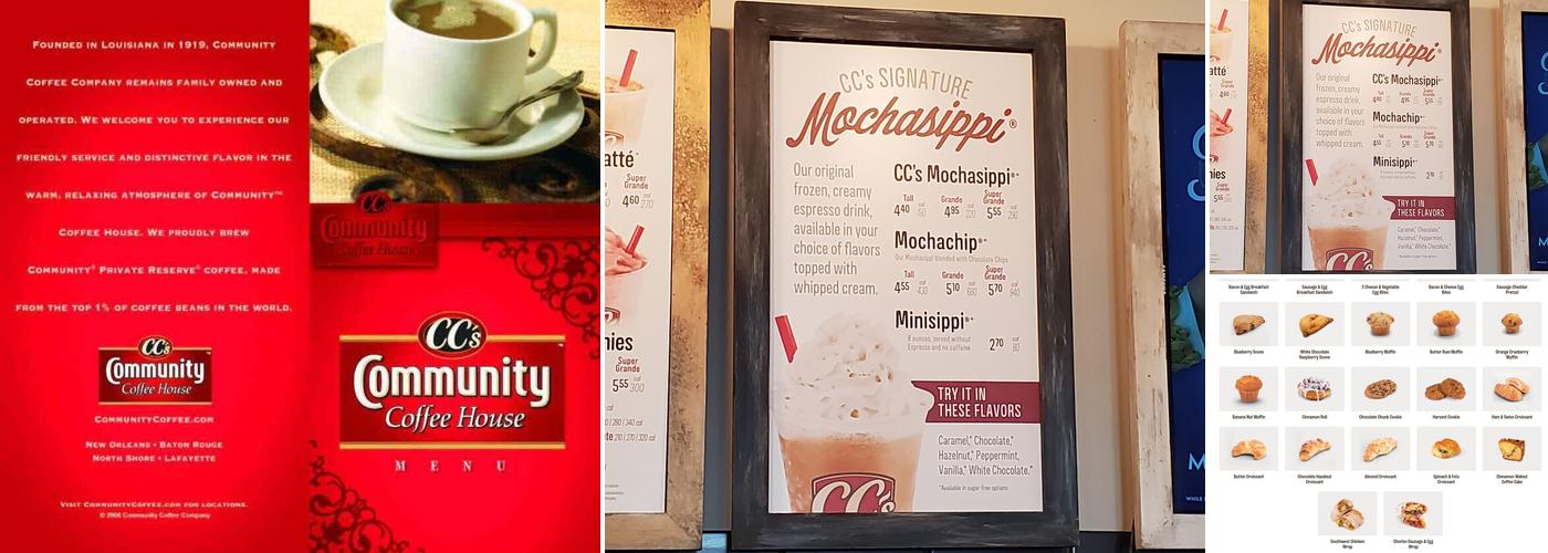 CC's Coffee House Menu