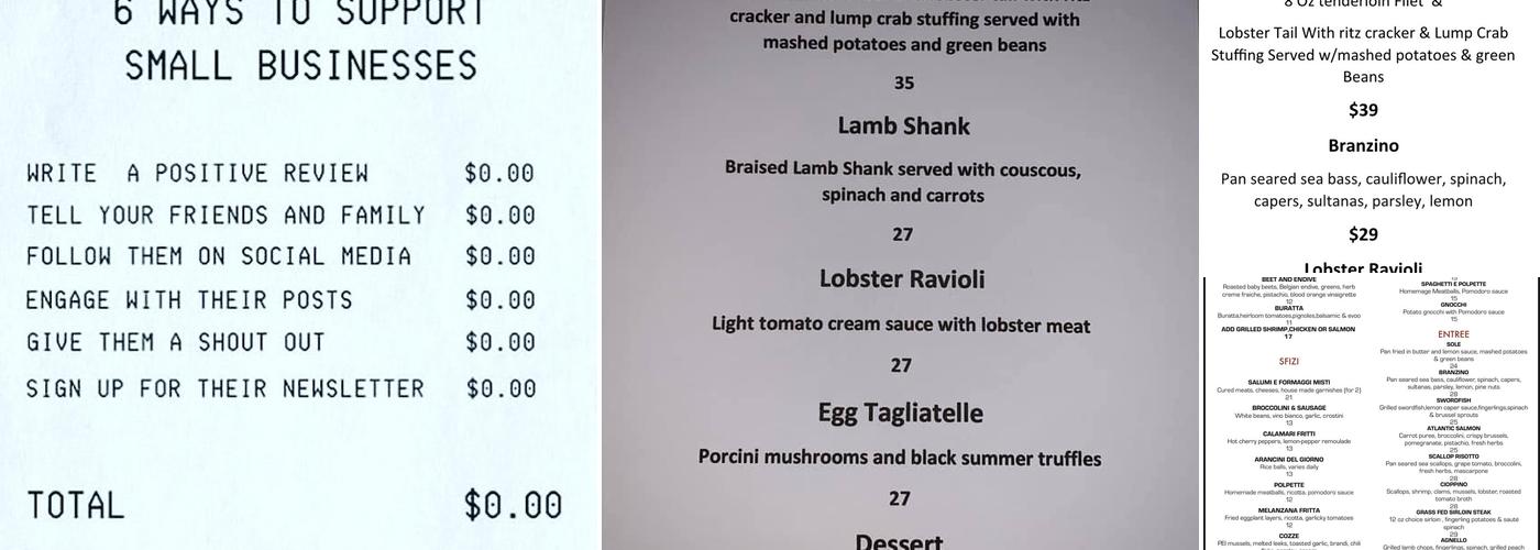 Caffè Tremezzo Menu