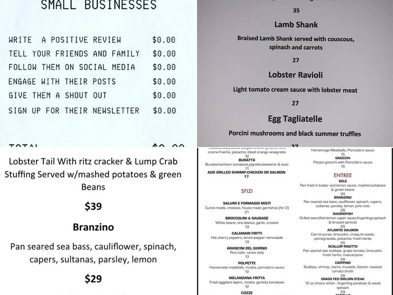 Caffè Tremezzo Menu