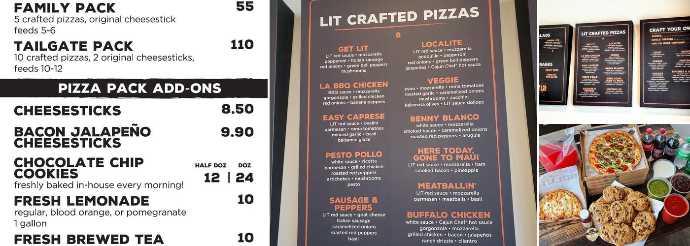 LIT Pizza - Airline Hwy Menu