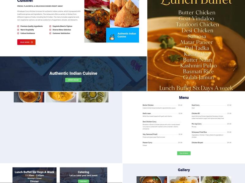 Himalayan Curry Kitchen Menu