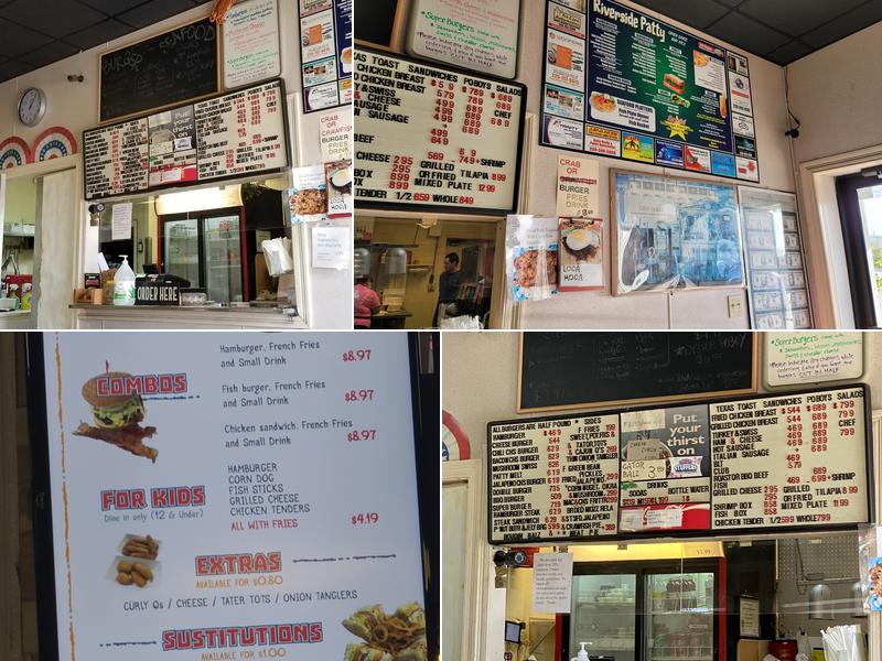 Riverside Patty Menu