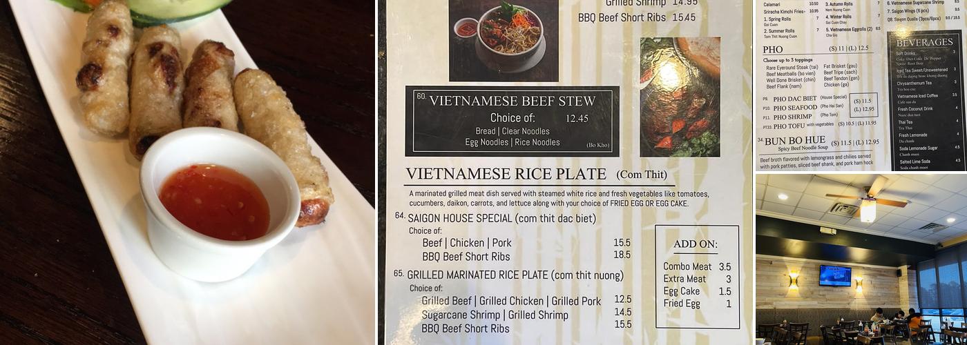 Saigon Noodles Menu
