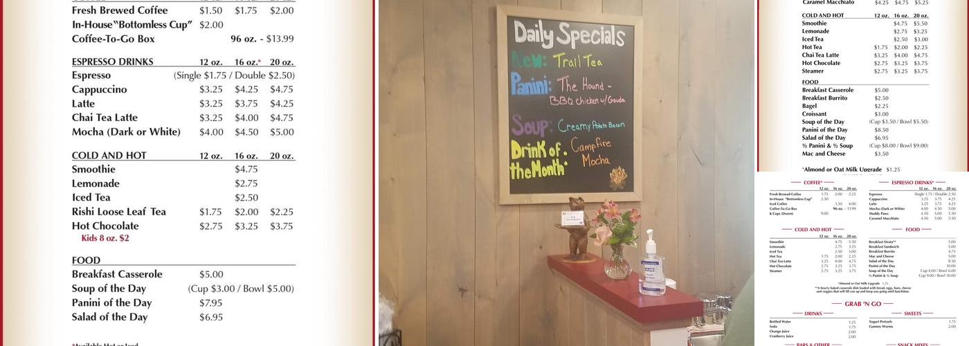 Dixie's Coffee House Menu