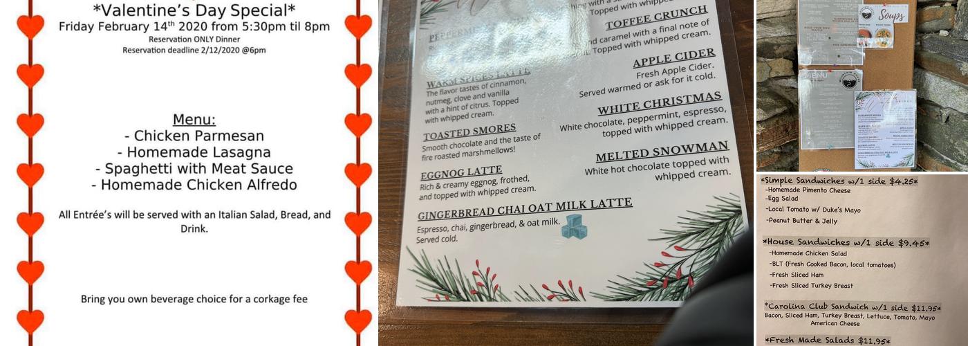 Mountain House At Caesars Head Menu