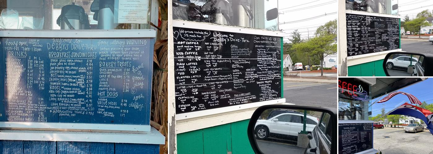 Debby’s Drive-Thru Coffee Menu