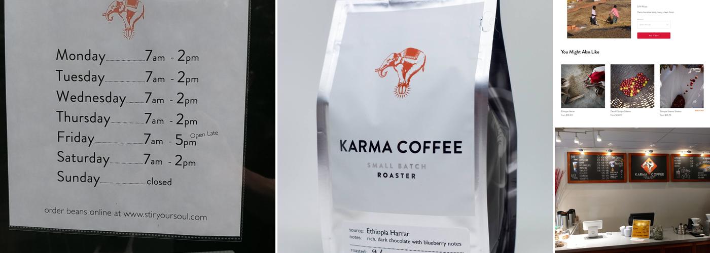 Karma Coffee Menu