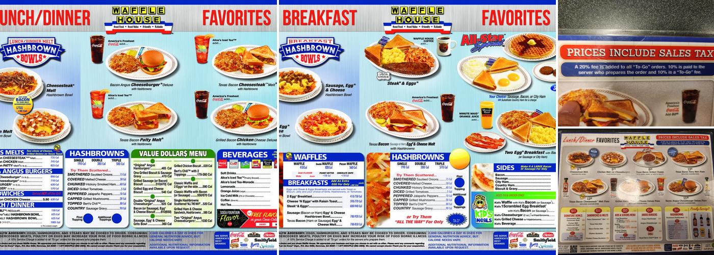 Waffle House Menu