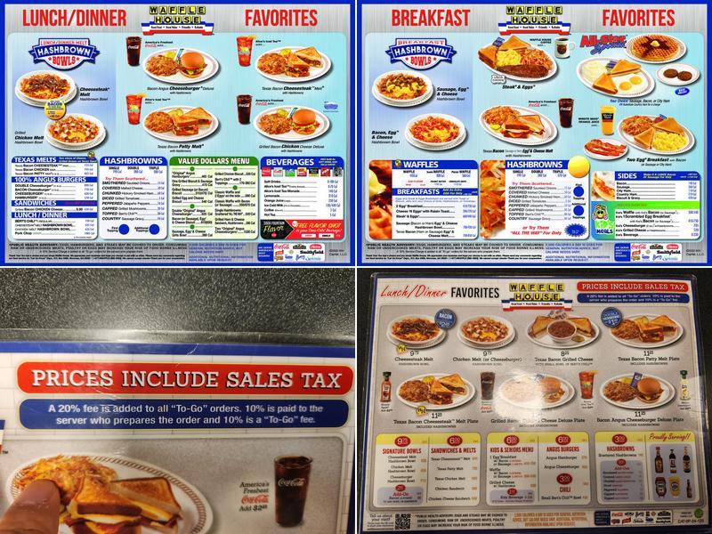 Waffle House Menu